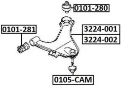 ����������� ������ �������� �������� | ����� ����/��� | CAMI J100E/J102E/J122E 1999-2005 0101281 ����