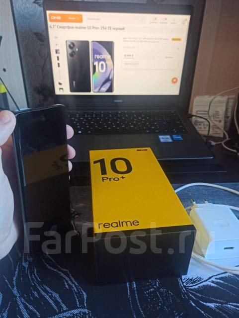 Realme 10 pro plus 12/256 ГБ Обмен на iPhone, 6.70", черный, б/у, в ...
