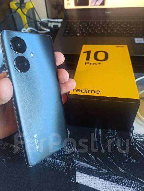 Realme 10 pro plus 12/256 ГБ Обмен на iPhone, 6.70", черный, б/у, в ...