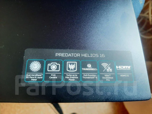 Acer Predator Helios Neo 16. 16", 2,1����, ��� 16 ��, ���� 1 000���, WiFi: 1, Bluetooth: 1 ����