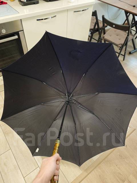 Зонт трость женский синий 8 спиц марки Zest Англия, для женщин, б/у, в ...
