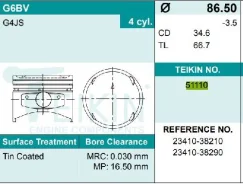 ������� ��������� Teikin 51110 STD (4��/����) 51110STD ����