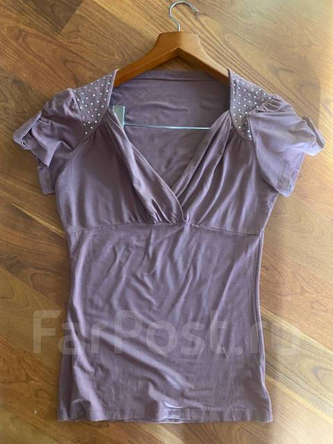 Кофта трикотаж с вырезом, 46, 48, б/у, в наличии. Цена: 150₽ во ...