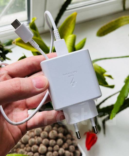 Зарядное устройство Samsung 45W + кабель. Быстрая зарядка, новый, в ...