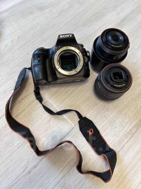 Фотоаппарат зеркалка Sony Alpha 65 (два объектива), 20 и более, 3х, б/у ...