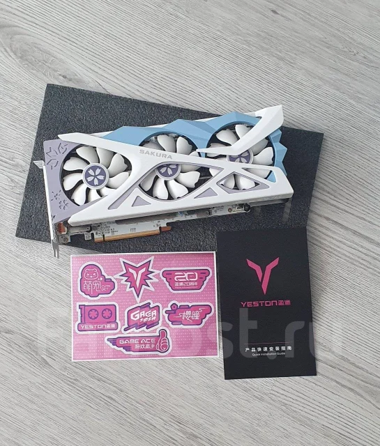 Yeston Radeon RX 6800XT Sakura Edition, б/у, в наличии. Цена: 45