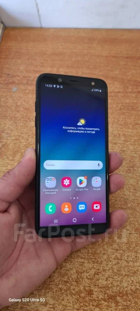Samsung Galaxy A6. �/�, 32 ��, ������, 3G, 4G LTE, Dual-SIM, ����������, NFC ����