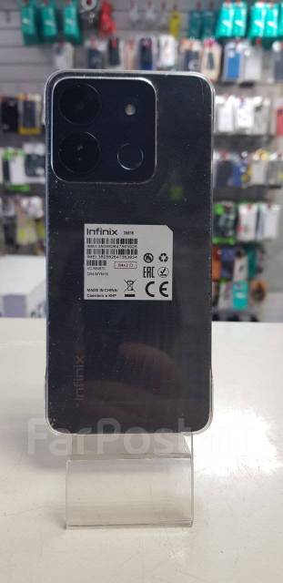 Infinix Smart 7 HD, 64 гб, 6.60", моноблок, черный, 4G LTE, б/у, в ...