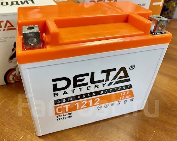 Аккумулятор Delta CT1212 емк.12А/ч; п. т.180А, Гелевый, AGM, 12 А.ч ...