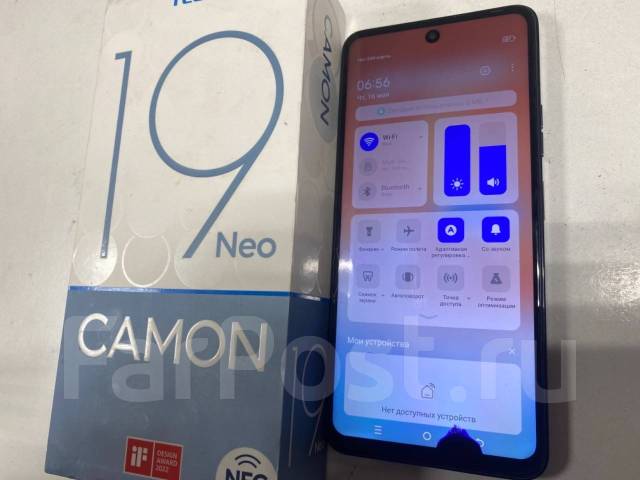 Tecno Camon 19 Neo 6+128GB всё работает Идеально, 6.78", моноблок ...