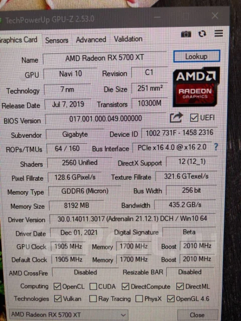 Radeon RX 5700 XT ����