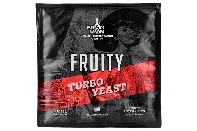Спиртовые дрожжи Bragman "Fruity Turbo", 72 г, в наличии. Цена: 260₽ во ...