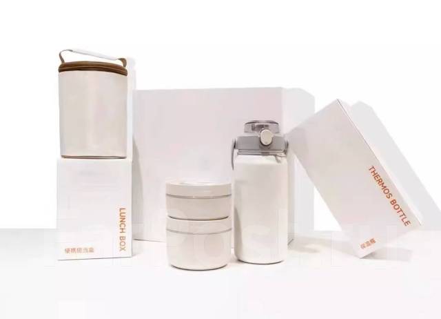 Термос, Ланч Бокс для еды Xiaomi Heartwarming Travel Gift Set. Gadget ...