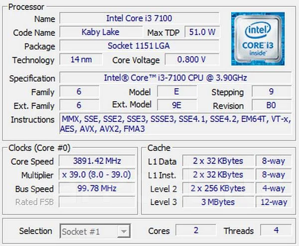 Intel Core i3-7100 ����