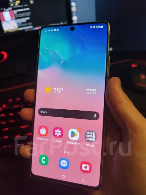 Продам Galaxy s10 lite, 128 гб, 6.70", моноблок, белый, 3G, 4G LTE ...