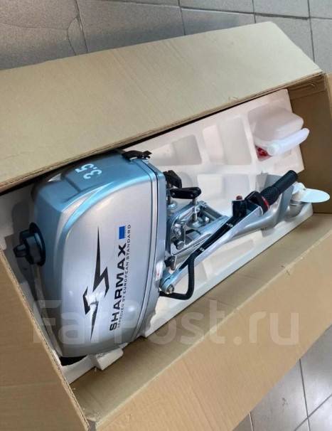 2х-тактный лодочныи мотор Sharmax SM3.5HS, 3,50 л.с. S (381 мм), 2024 ...