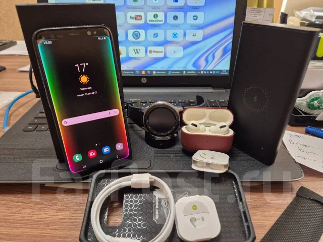 Samsung Galaxy S8. �/�, 64 ��, �������, Dual-SIM, NFC ����
