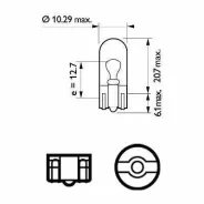 ��������� 8GP 003 594-121 W 12V 5W W2,1x9,5d Standard Hella 8GP003594121 8GP003594121 ����
