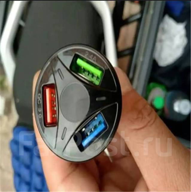 Автомобильное зарядное устройство, 3 порта, USB купить во Владивостоке ...