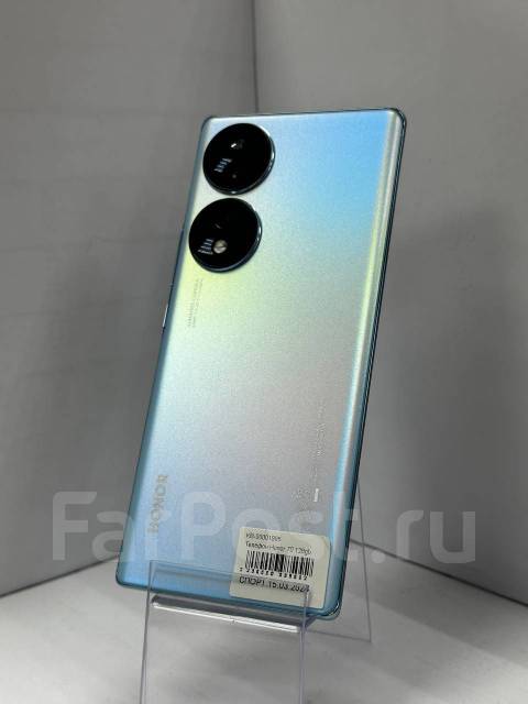 Смартфон Honor 70, 256 гб, 6.67", бирюзовый, 4G LTE, б/у, в наличии ...