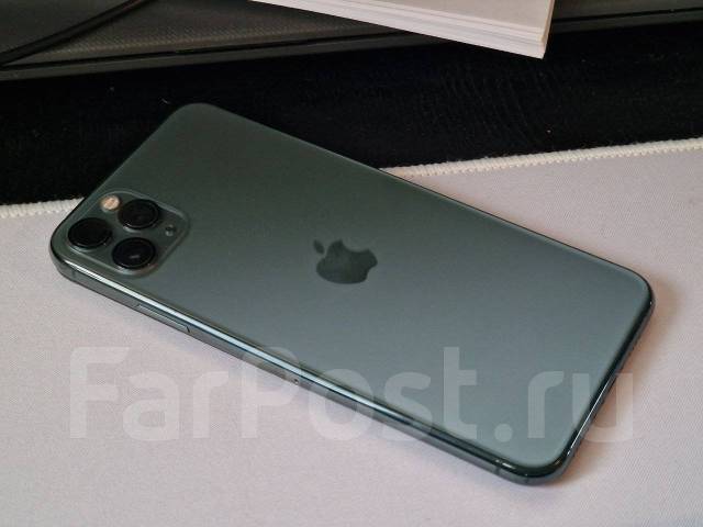 IPhone 11 Pro Max 512Gb, 6.50", моноблок, зеленый, 4G LTE, 5G, NFC, б/у ...
