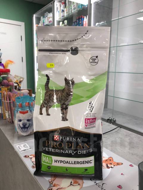 Purina Pro Plan “Veterinary Diets Hypoallergenic” для проф. аллергии, в ...