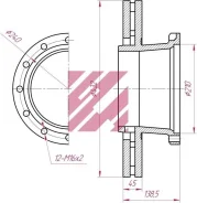 ���� ��������� Iveco ������, 432*154*45 (12) Marshall M2000122 M2000122 ����