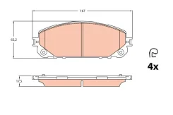 ������� �������� jeep ch gdb2094 TRW GDB2094 ����