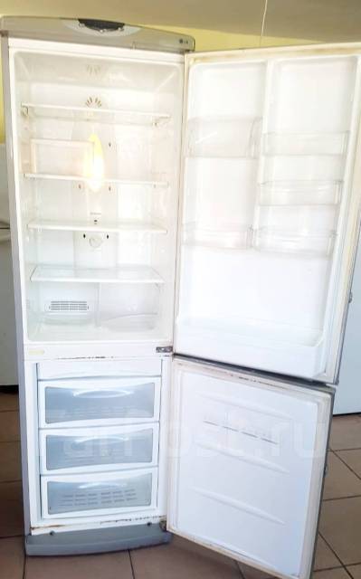 Высокий двухкамерный холодильник LG GR-409GLQA No Frost 303 л, б/у, в ...