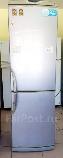 Высокий двухкамерный холодильник LG GR-409GLQA No Frost 303 л, б/у, в ...