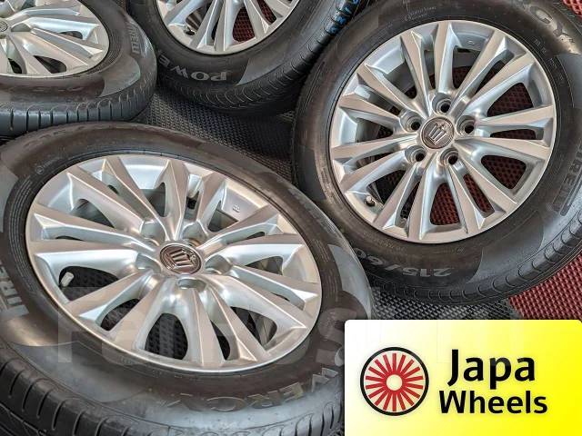 Комплект оригинальных колес Toyota R16 5x114.30 215/60R16 из Японии, 16 ...