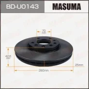 ���� ��������� Masuma, front OPEL Astra-G 98-04 [��.2] Masuma, �������� BDU0143 ����
