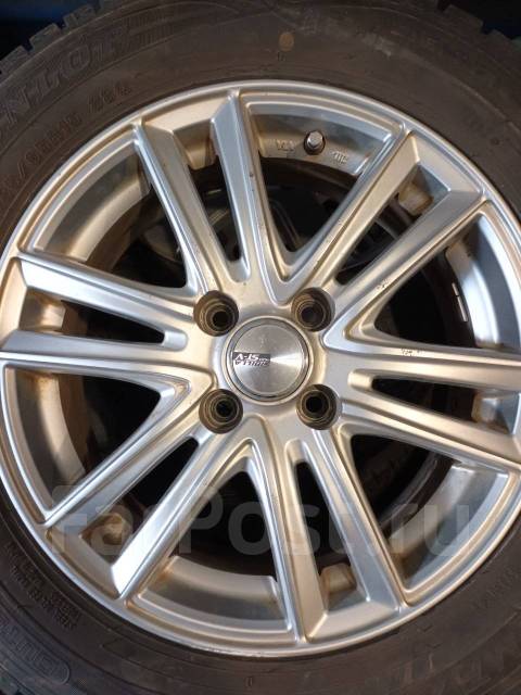 Литые диски R15 4x100, с шинами 185-65R15 Dunlop, 15", 1 шт, 185 мм, 65 ...