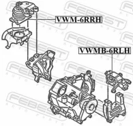 ������� ��������� ������ (��������������) Febest VWM6RRH VWM6RRH ����