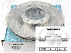 ��������� ���� (TA); TABD9066 43512-25020; �09. �6844. �10; �RN1264; �GR-20341 (FR) DYNA 150/Toyoace G15 LY201, LY202, LY211, LY212, YY201, YY211 (95...