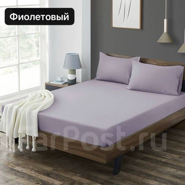 Простыни на резинке 160х200х25 из сатина (100% хлопок), новый, в ...
