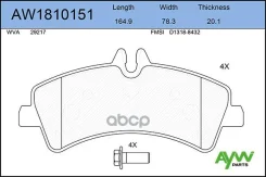 ������. ������. ������� Mercedes BENZ Sprinter 5-t AYWIparts ���. AW1810151 �-� AW1810151 ����
