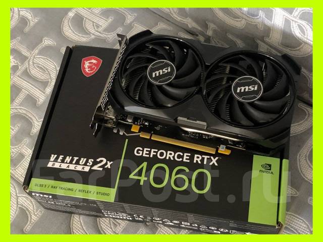 Как Новая - DNS - RTX 4060 MSI OC Ventus 2X Black - Игровая видеокарта ...