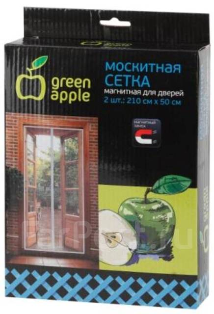 Сетка москитная на дверь 210х50см Green Apple GBN007, новый, в наличии ...