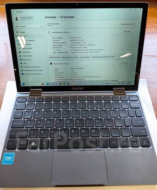 Ноутбук Chuwi MiniBook X, N100/IPS 10,51"/FHD+/Сенсорный/Трансформер ...