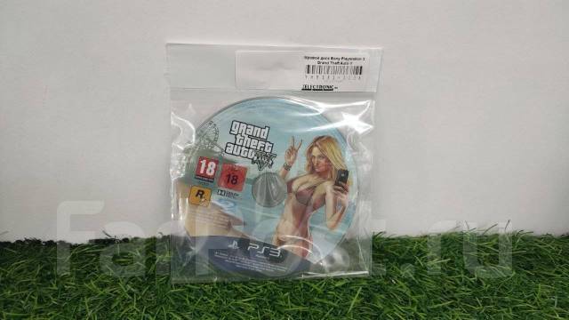 Игровой диск Sony Playstation 3. Grand Theft Auto V с гарантией, б/у, в ...