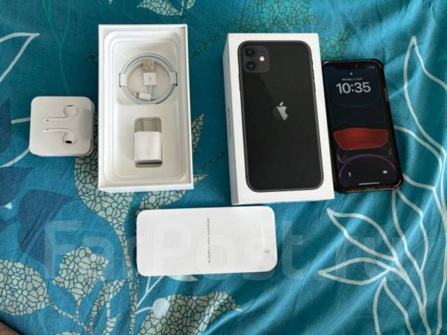 Продам iPhone 11 на 128 гб, 6.10", моноблок, черный, 4G LTE, NFC, б/у ...
