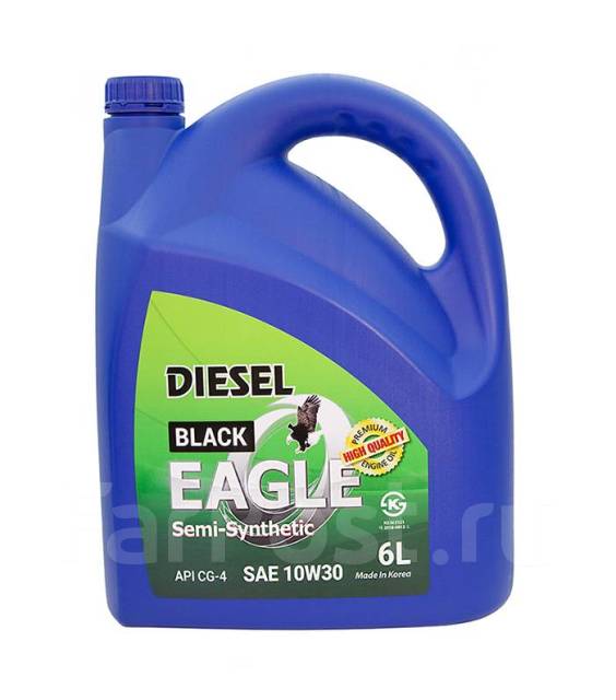 Масло дизельное Black Eagle Diesel Semi-Syn. 10W30 API CG-4 6L ...