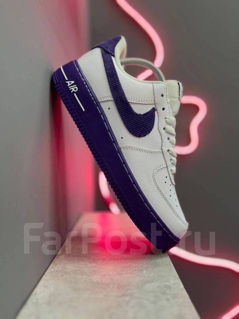 Nike Air Force 1 07 Lv8 Emb White Court Purple 41 3 171