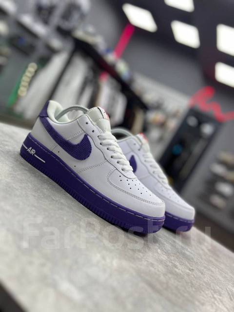 Nike Air Force 1 07 Lv8 Emb White Court Purple 41 3 171