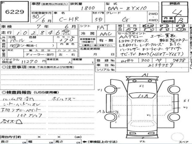 Toyota C-HR. ��������, ��������, 1.8 (99��.�.), ������, 103 000����. ��, �/� ����