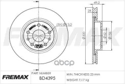 ���� ��������� �������� chery tiggo ������������������ 300x25 mm Fremax ���. BD4395 BD4395 ����