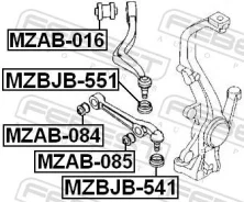 ����������� ��������� (�������) ������ Febest MZAB084 Mazda 6/Atenza MZAB084 ����