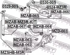 ����� ������ | ��� ����/��� | Febest 0524MZ3R 0524MZ3R ����