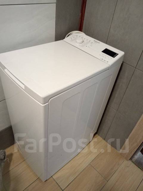 Машинка стиральная Hotpoint Ariston б/у, вертикальная загрузка, 6,0 кг ...